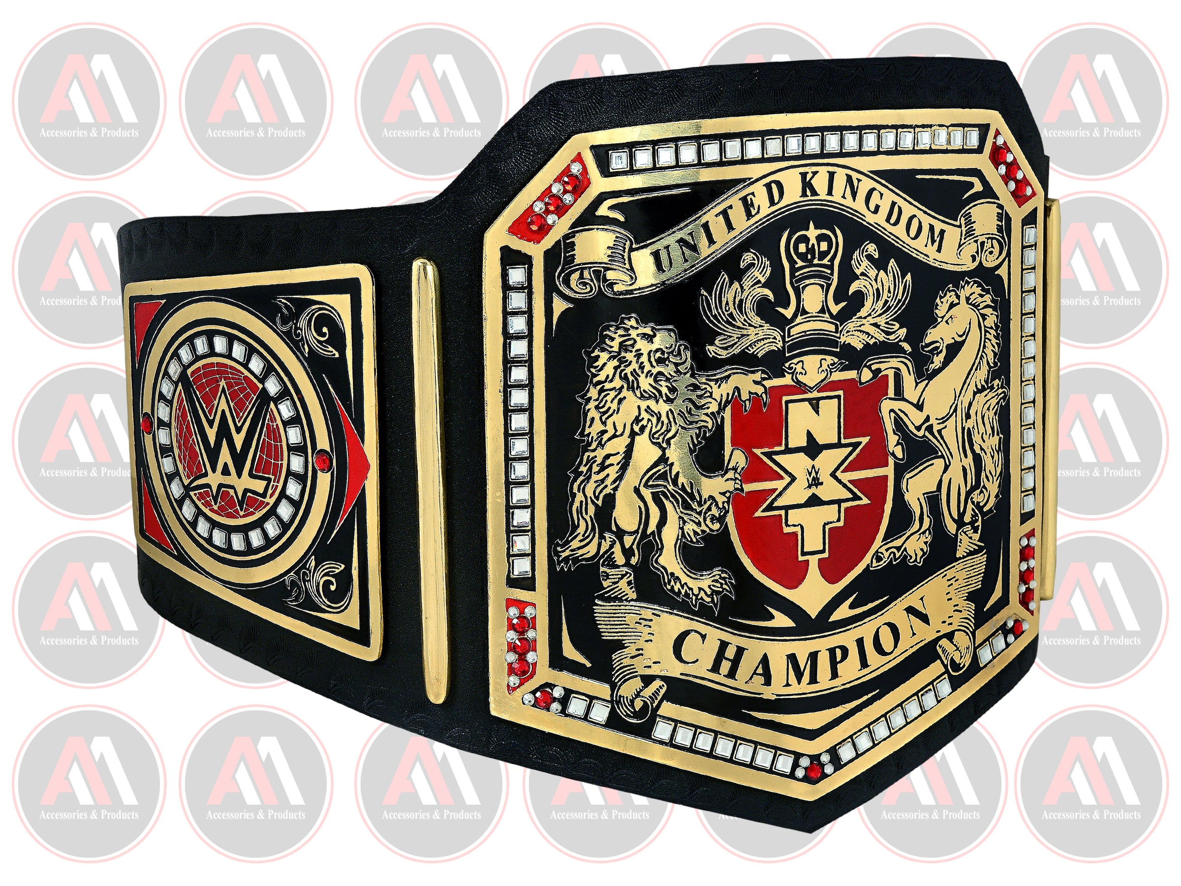 NXT United Kingdom Championship Belt Adult 4MM AA-5033 .