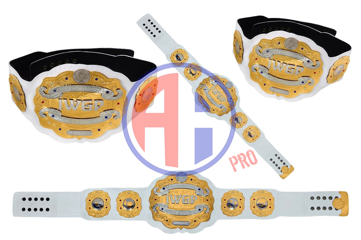 Intercontinental IWGP Championship White Belt Adults 4MM AA-5013