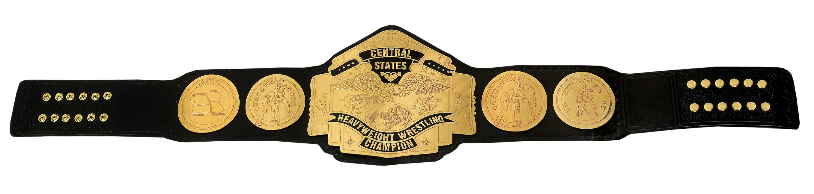 Central States Heavy Weight Wrestling Championship Belt 4MM AA-5011