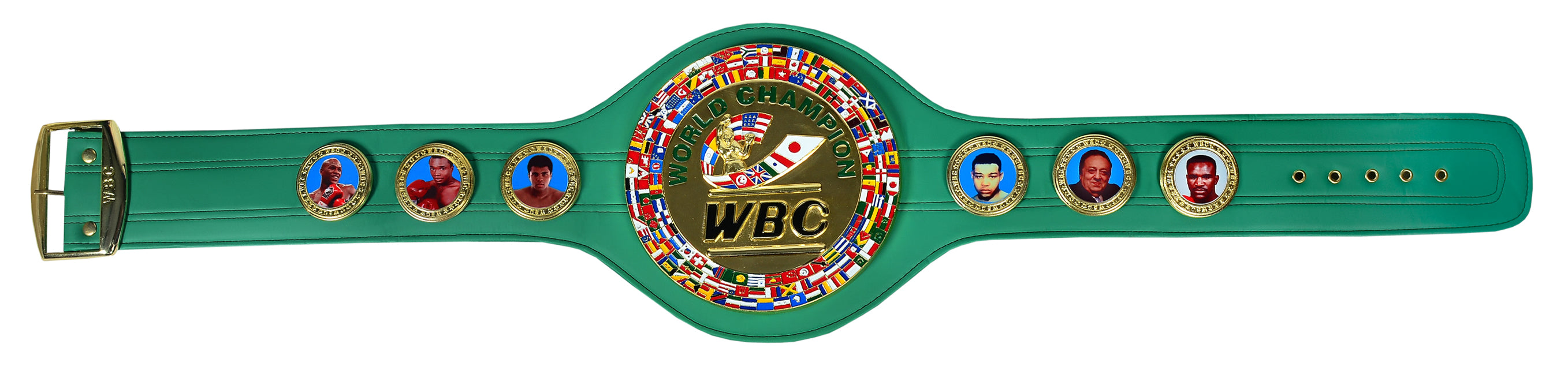 WBO World Boxing Championship Adult Belt Green 6MM AA-504