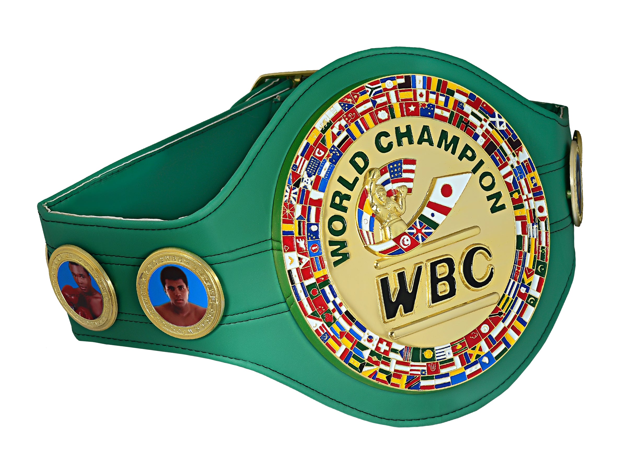 WBO World Boxing Championship Adult Belt Green 6MM AA-504