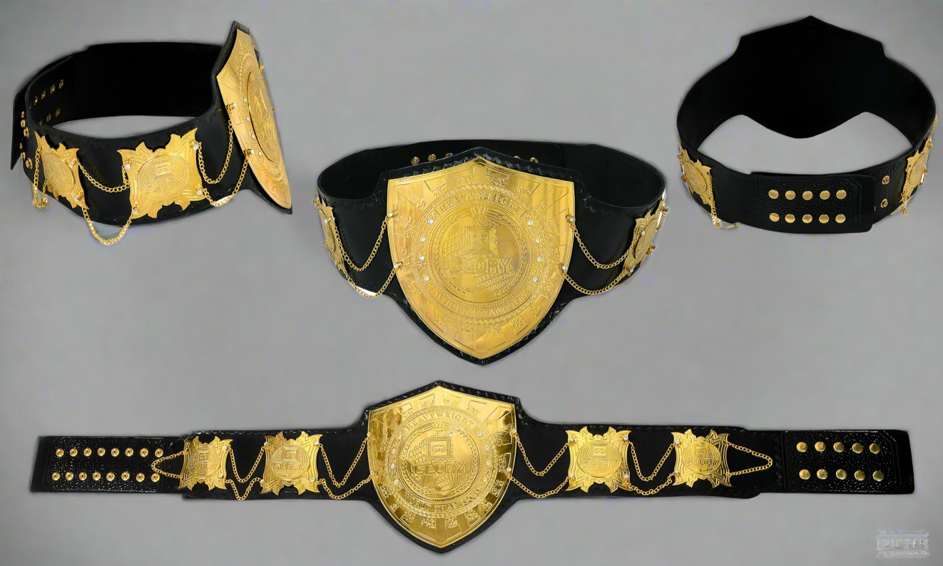 Glory Kickboxing Heavyweight Championship Belt 4MM Plates